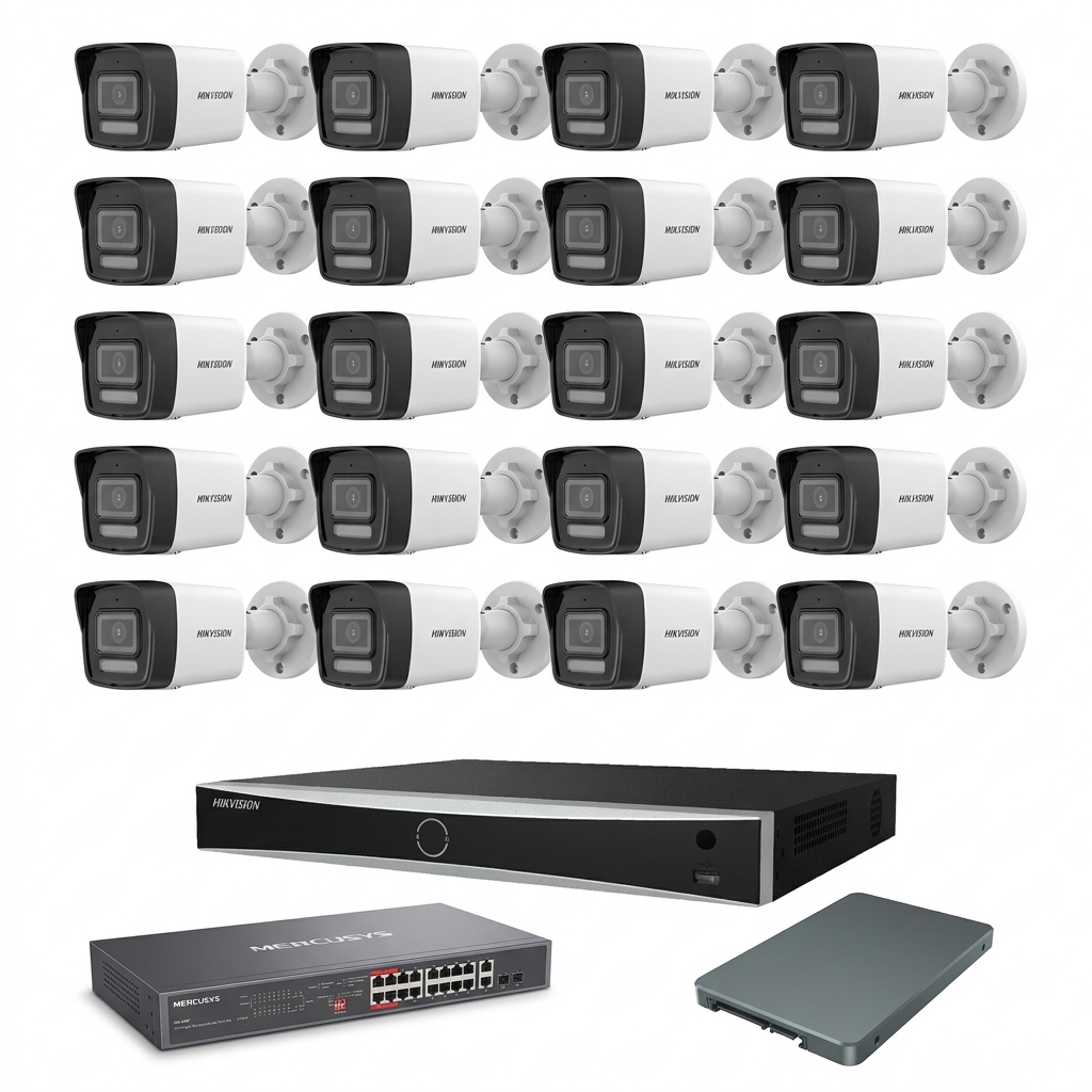 Hikvision IP komplet 16 bullet kamere 8Mpix