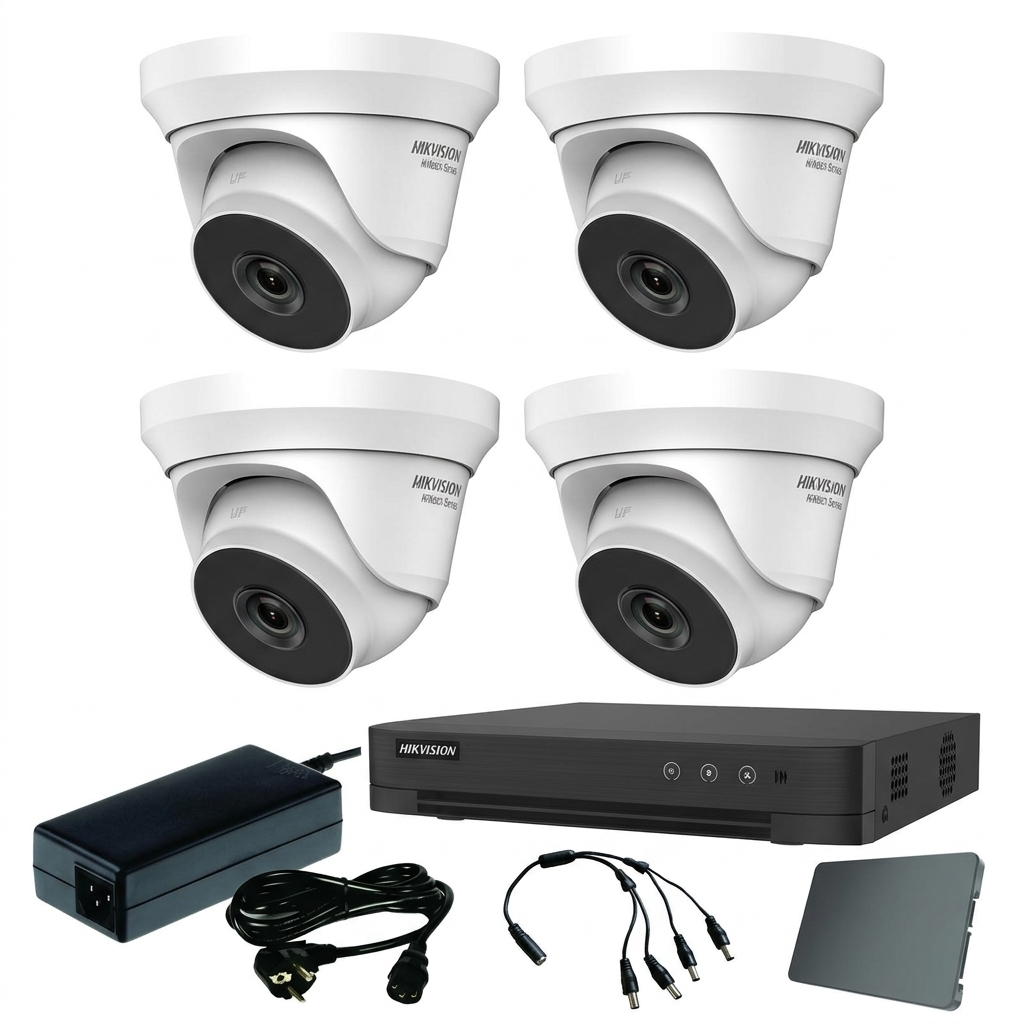 Hikvision komplet 4 turret kamere 5Mpix