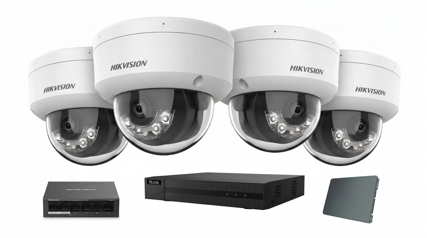 HikVision komplet 4 IP kamere 8Mpix