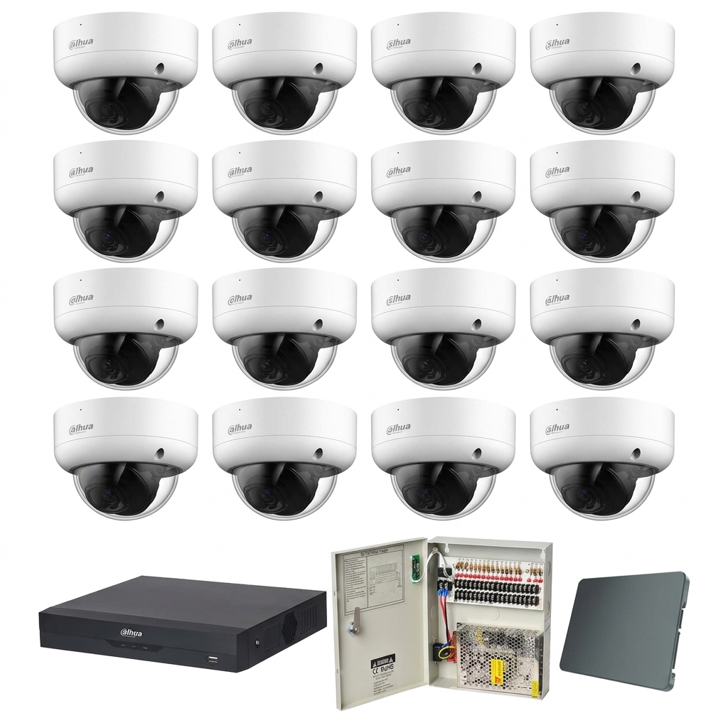 Dahua komplet 16 dome kamera 2Mpix