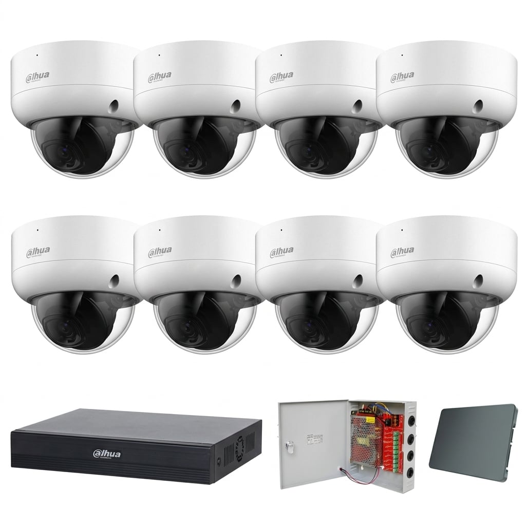 Dahua komplet 8 dome kamere 2Mpix