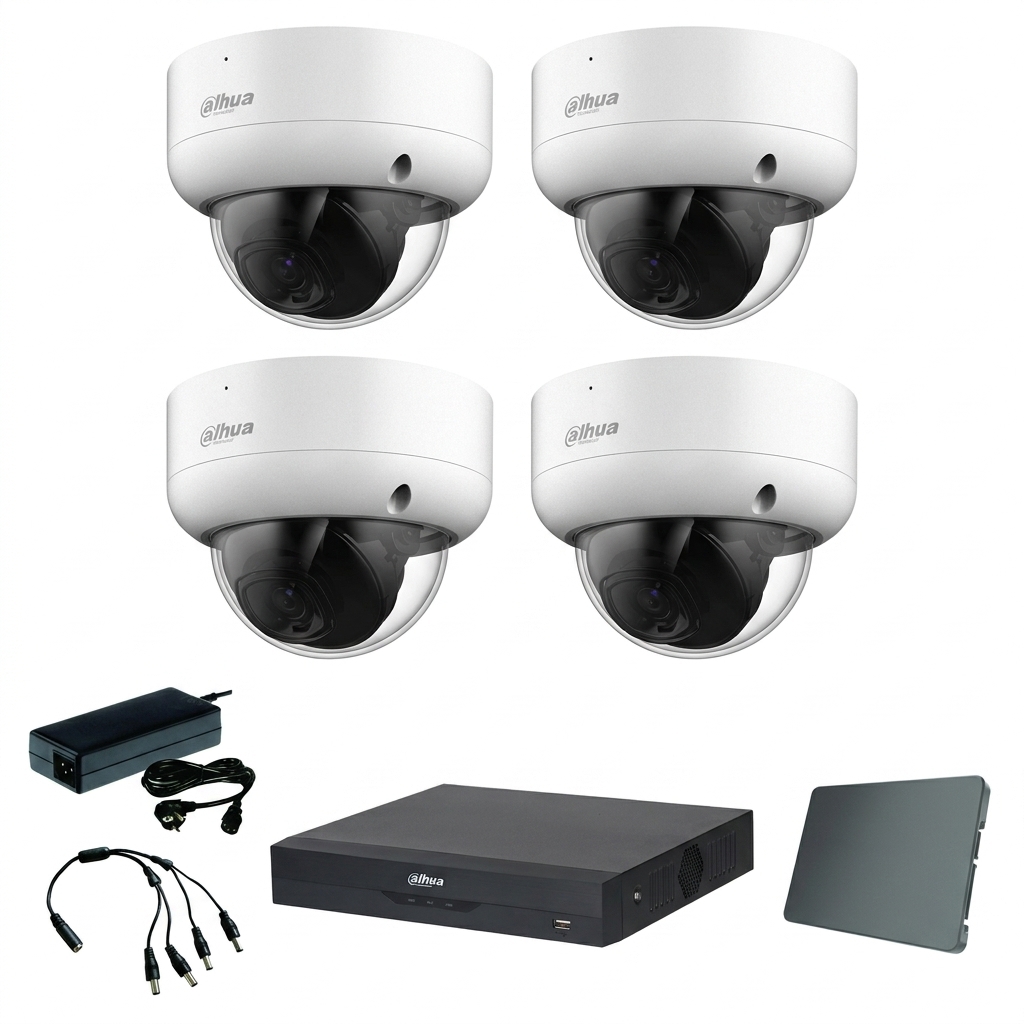 Dahua komplet 4 dome kamere 2Mpix