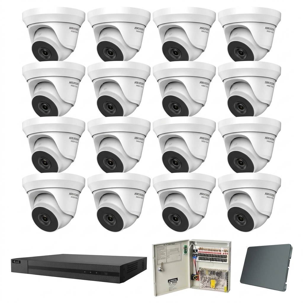 Hikvision komplet 16 turret kamera 5Mpix