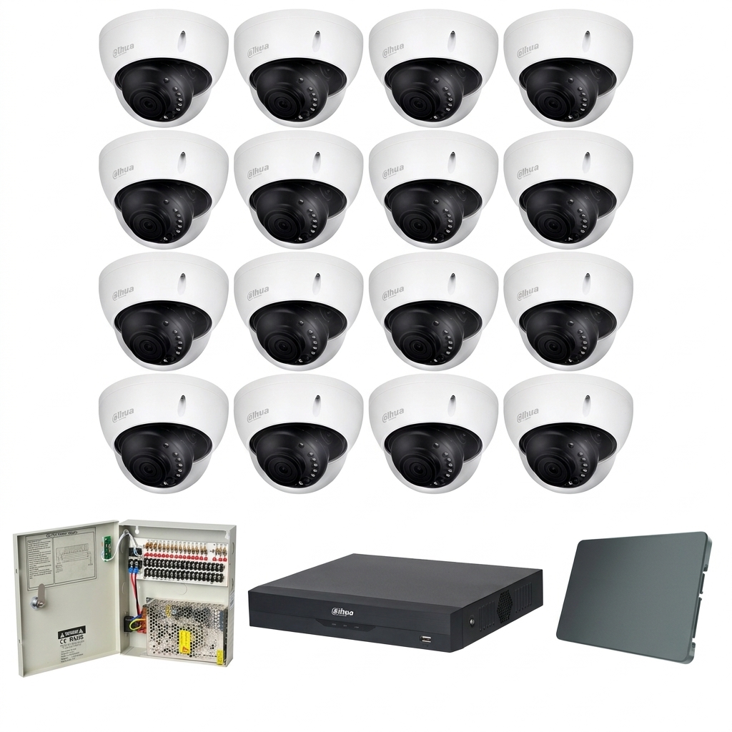 Dahua komplet 16 dome kamere 5Mpix