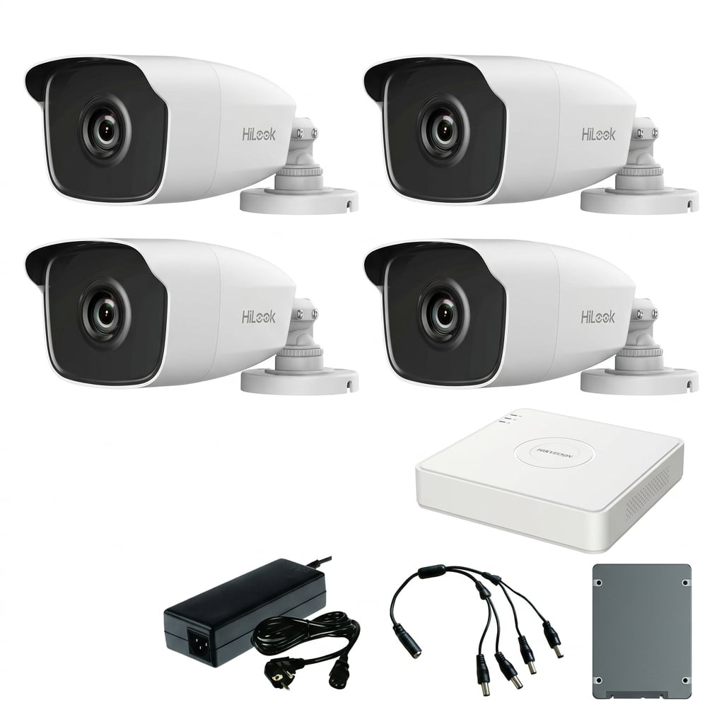 Hikvision komplet 4 bullet kamere 2Mpix (THC-B220-M)
