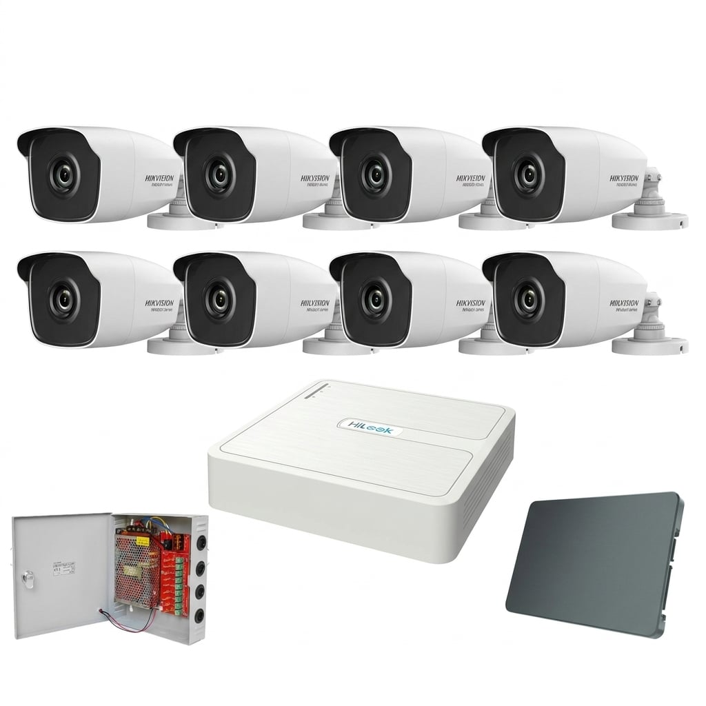 HikVision box komplet 8 Full HD kamera