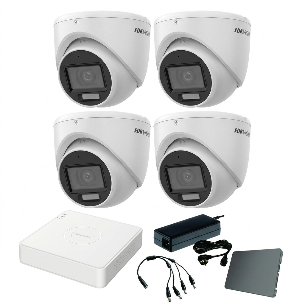 Hikvision komplet 4 turret kamere 8Mpix