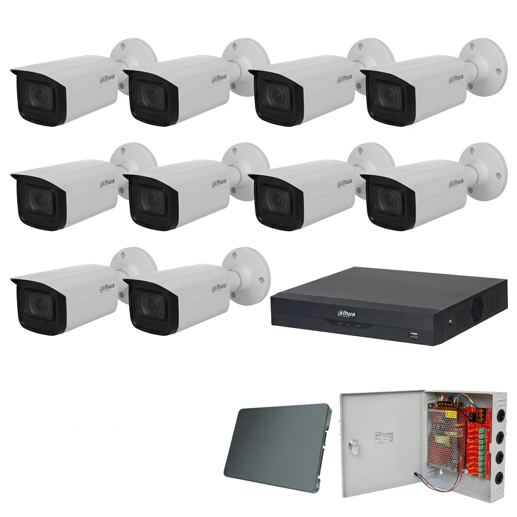 Dahua 5Mpix komplet 8 bullet kamera  