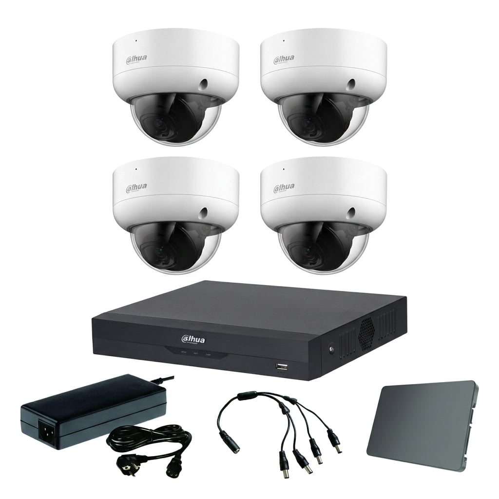 Dahua komplet 4 dome kamere 8Mpix