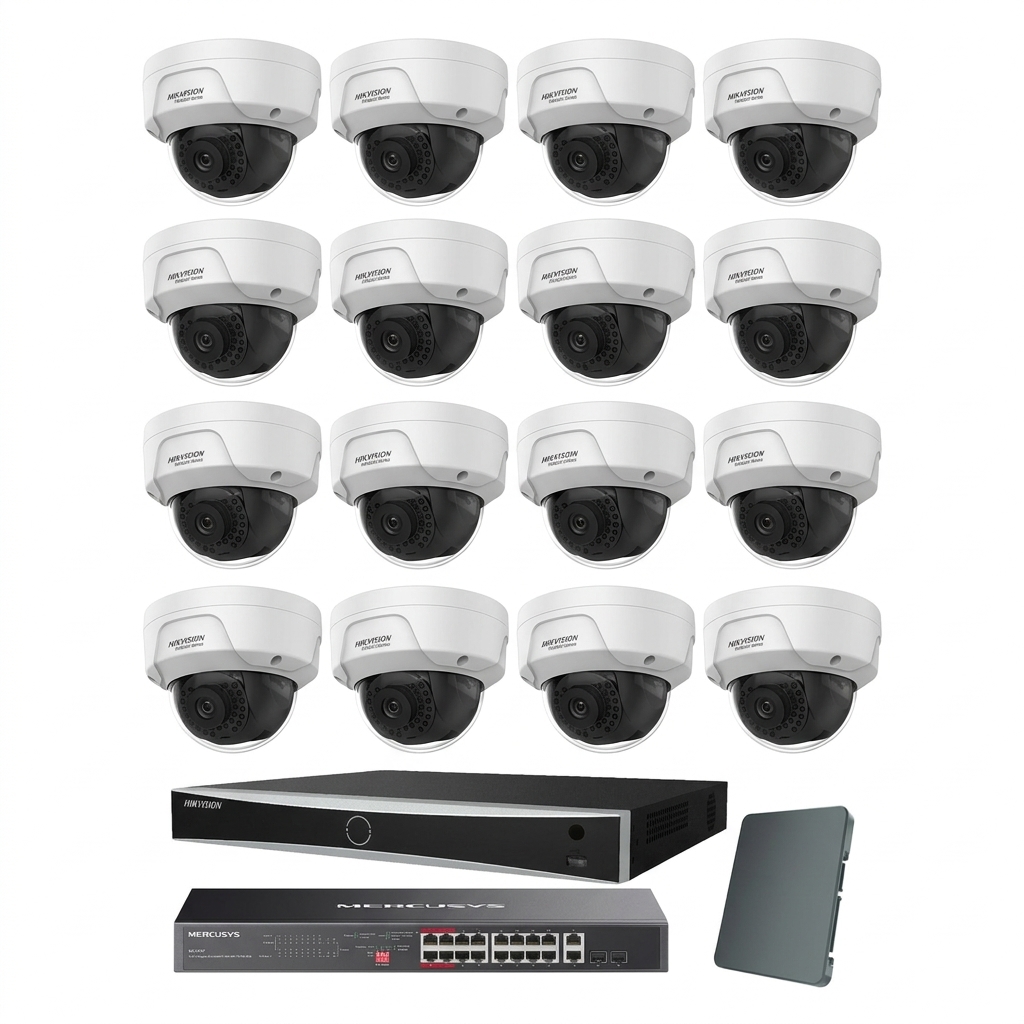 Hikvision IP komplet 16 turret kamere 8Mpix