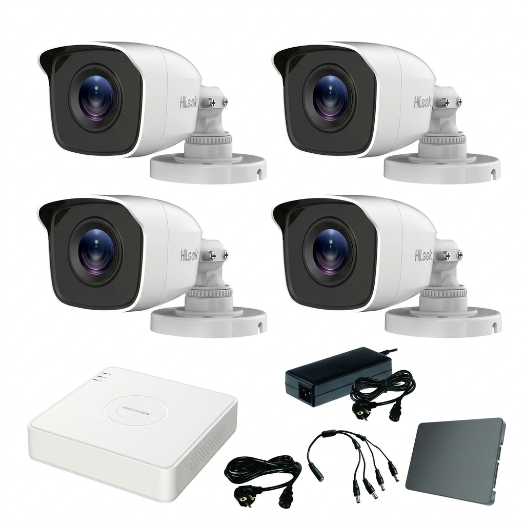 Hikvision komplet 4 bullet kamere 2Mpix (THC-B120-M)