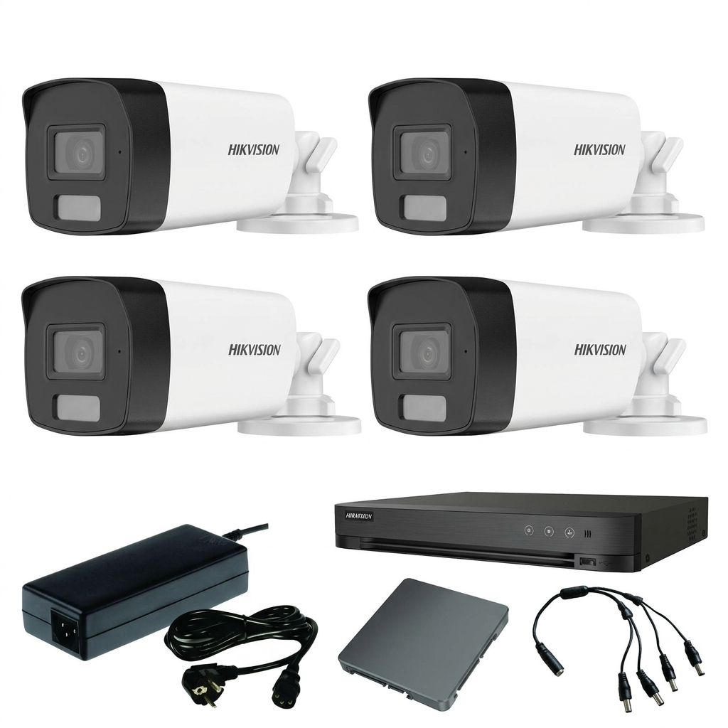Hikvision komplet 4 bullet kamere 8Mpix