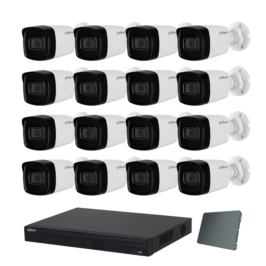 Dahua IP komplet 16 bullet kamere 2Mpix