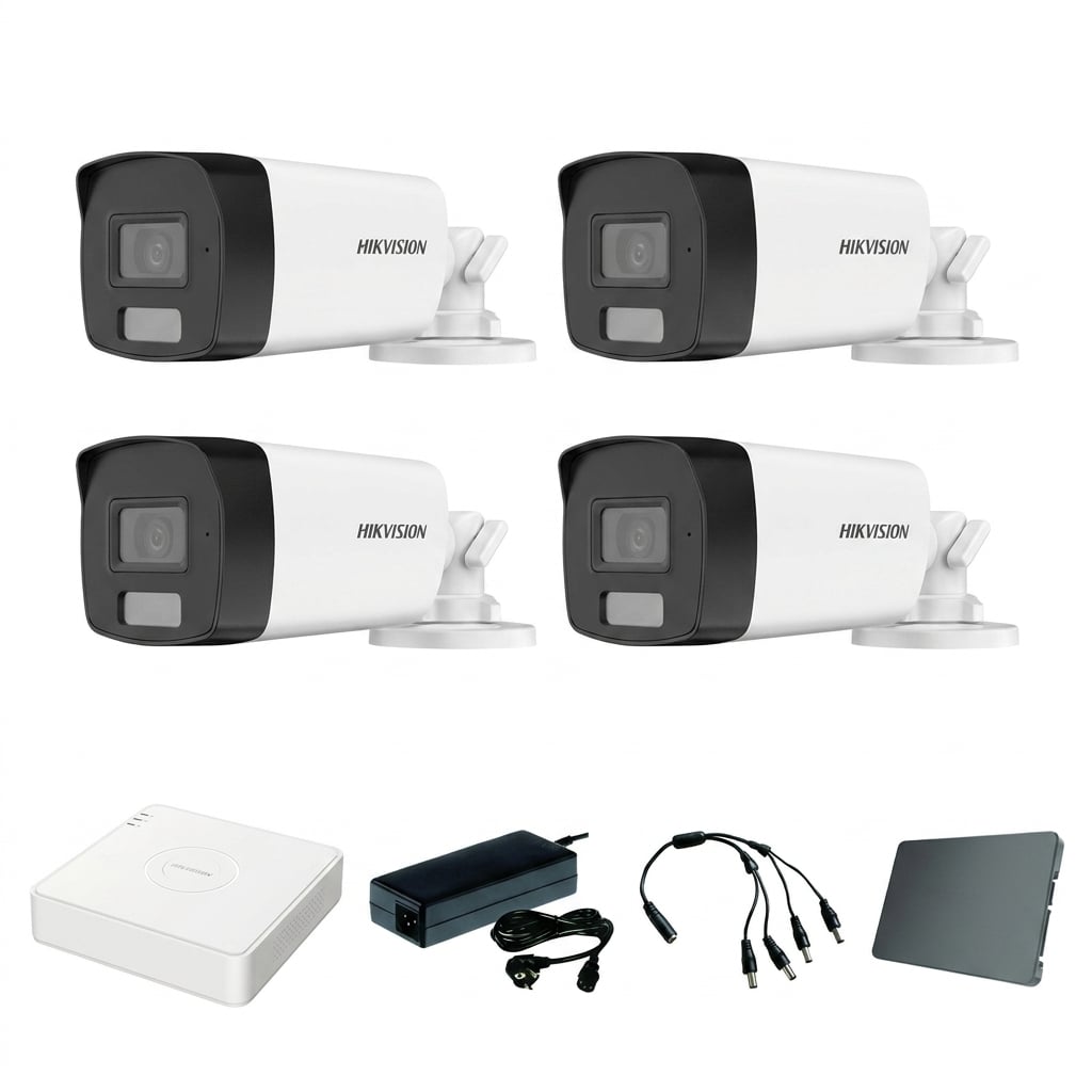 Hikvision komplet 4 bullet kamere 8Mpix