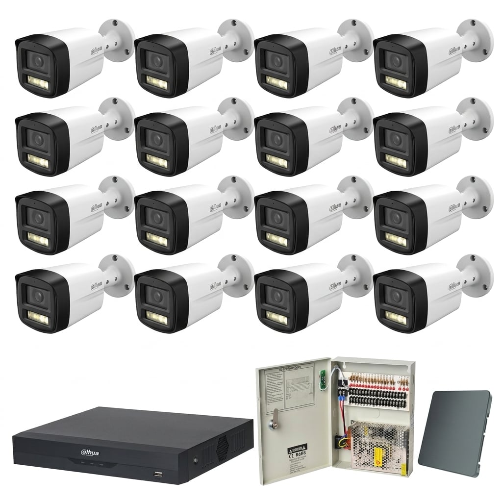 Dahua komplet 16 bullet kamera 5Mpix 