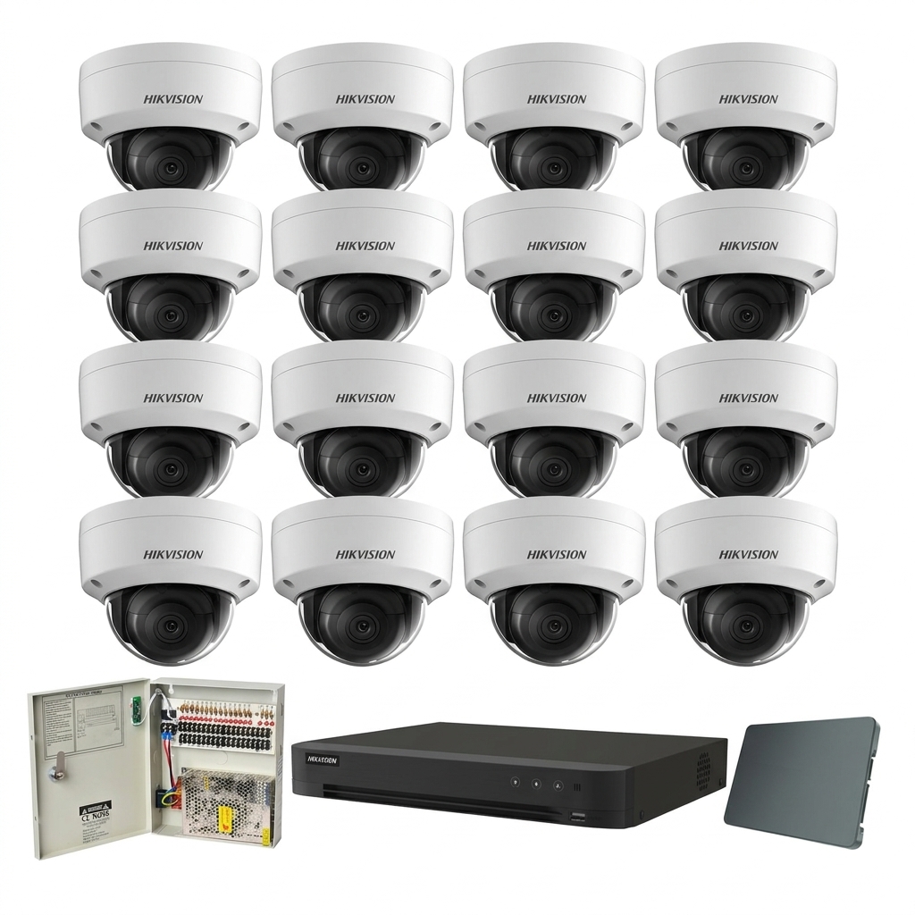 Hikvision komplet 16 dome kamere 5Mpix