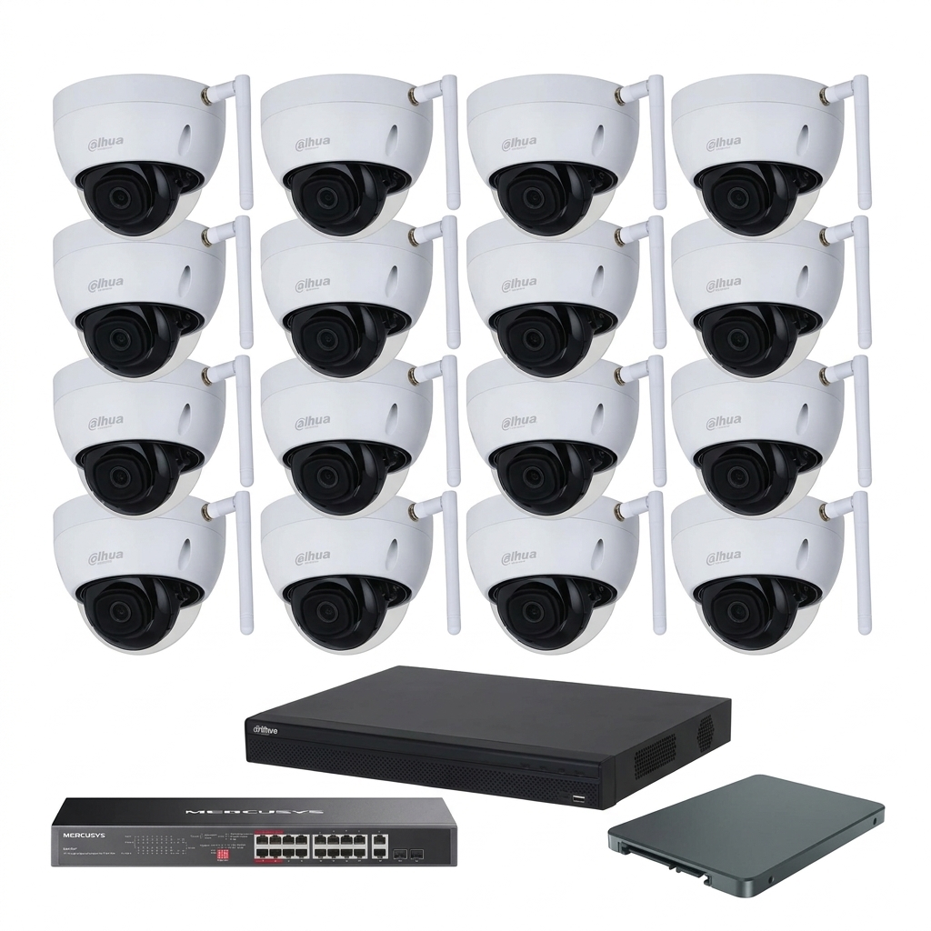 Dahua IP komplet 16 dome kamere 4Mpix