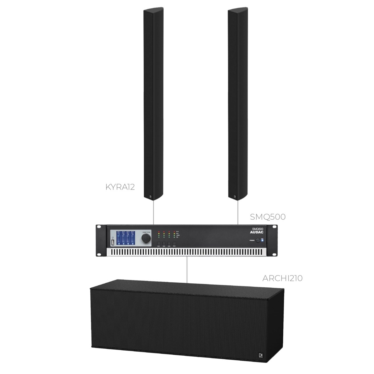 Komplet CONGRESS12.2-210.1 — Audac CONGRESS