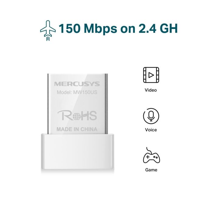Mercusys MW150US N150 bežični nano USB adapter