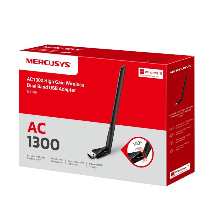 Mercusys MA30H AC1300 wireless USB dual band adapter