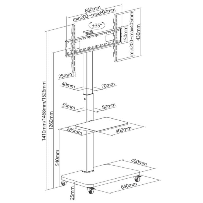 GEMBIRD-TVS-75S-02-CRNE