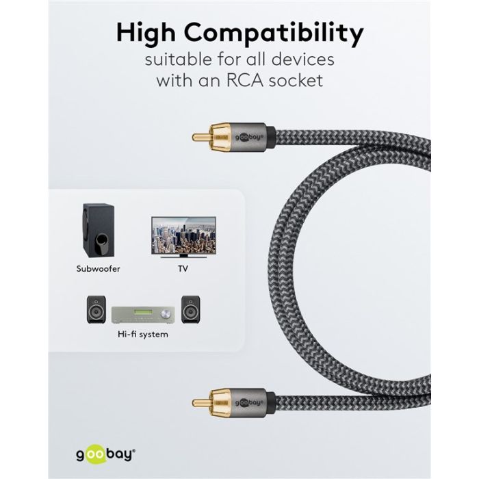 Goobay RCA m - RCA m kabl (više dužina)