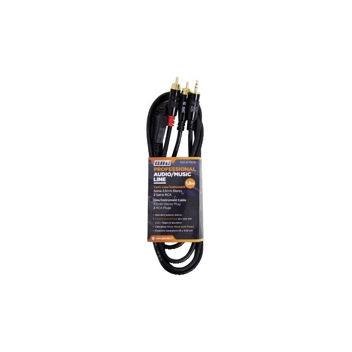 Kabal 3.5mm m stereo - 2x RCA m 1.8m