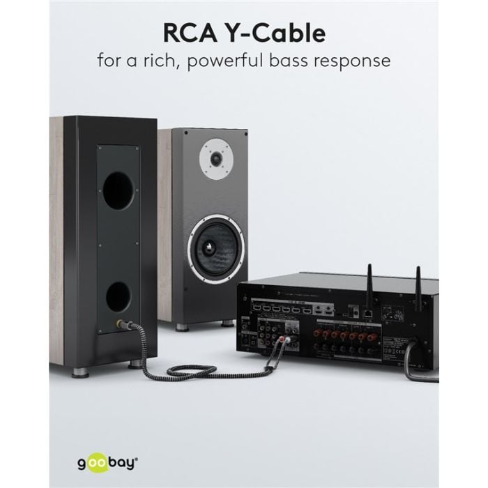 Goobay Y kabl  RCAm-2xRCAm (više dužina)