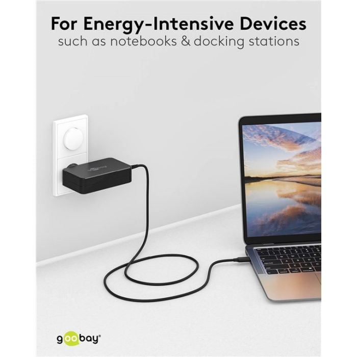 Goobay punjač USB-C 90W (crni)