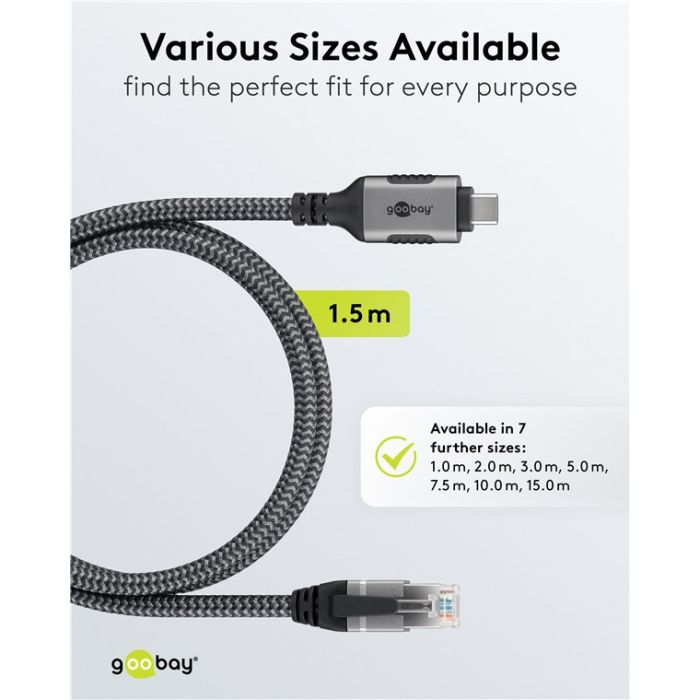 Kabl USB-C 3.1 na RJ45 Cat6 FTP 