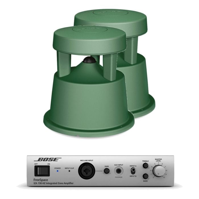 BOSE FreeSpace komplet ozvučenja: 2× baštenski zvučnik 360P-II, integrisano pojačalo IZA190-HZ