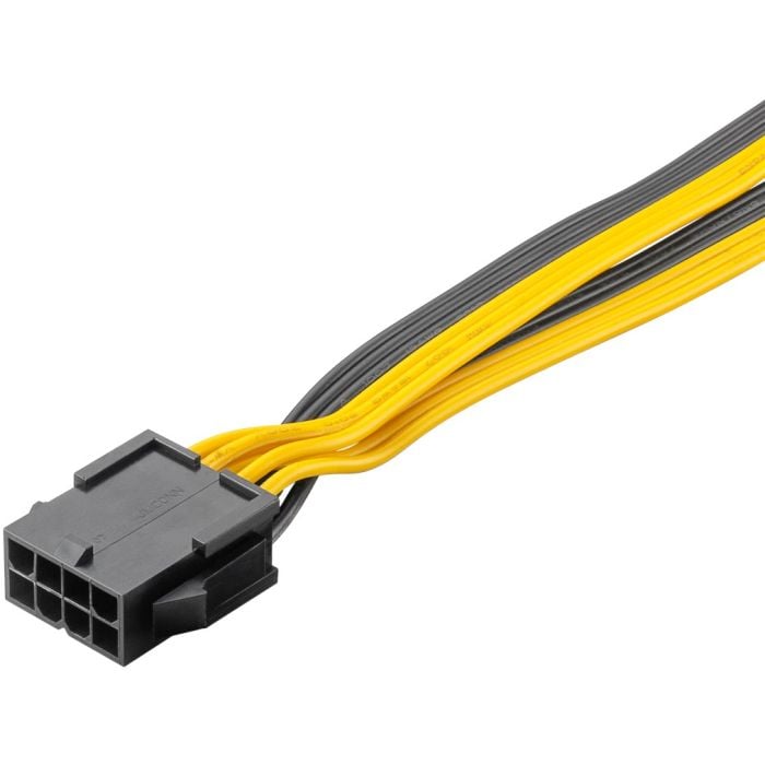 Goobay Y-adapter 8-pin F - 2x 6+2-pin M