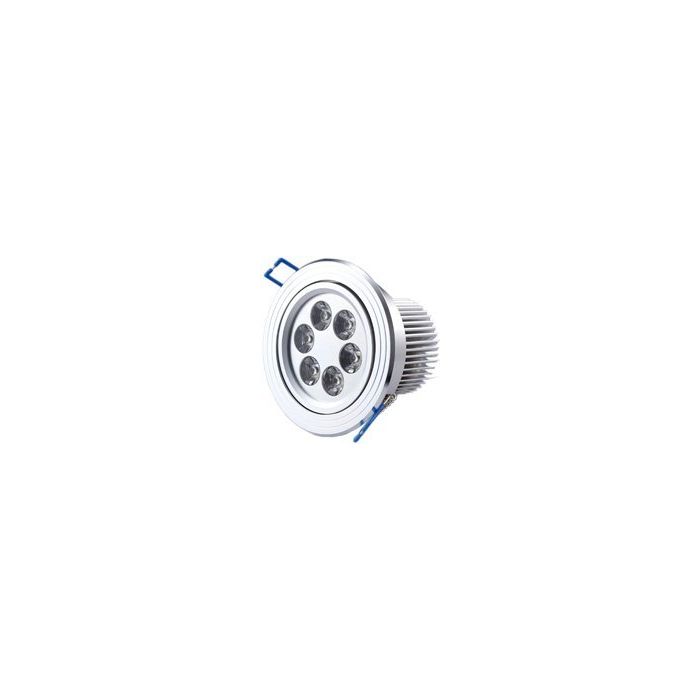 LED sij. ugradna metalna 6x1W, Toplo bela3000K, 525lm, 220V LUG61-WW