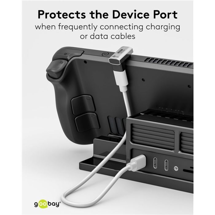 Goobay adapter USB-C 4.0 m-f pod uglom 180°
