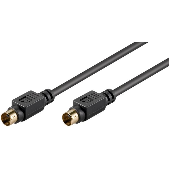 Goobay S-Video Connector Cable - Mini-DIN 4 male (S-Video) &gt; Mini-DIN 4 male (S-Video)