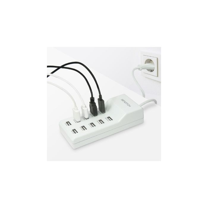 iSnatch USB punjač 10A 50W (bela)