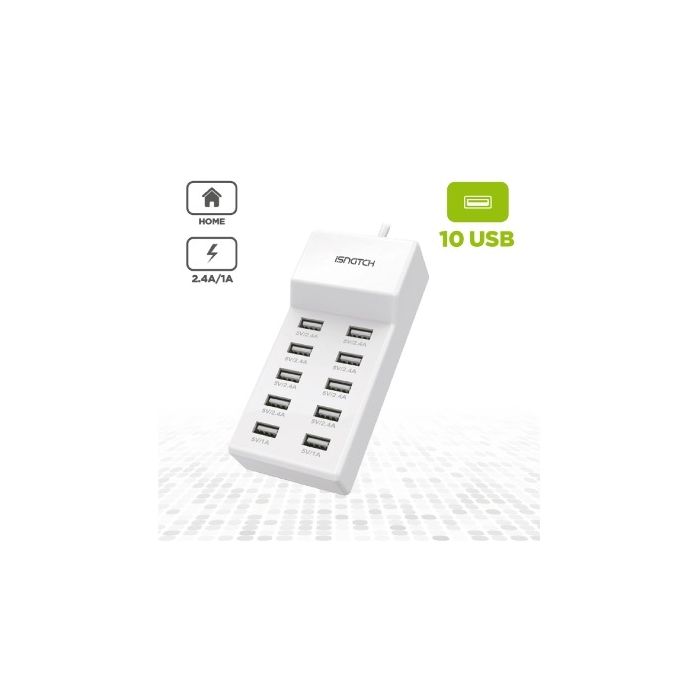iSnatch USB punjač 10A 50W (bela)