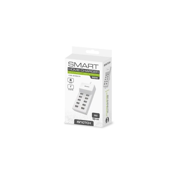 iSnatch USB punjač 10A 50W (bela)