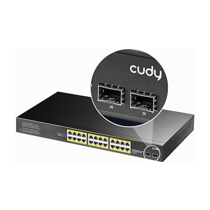 CUDY GS1026PS2 24-portni PoE switch sa 2 SFP porta + 2 Uplink porta