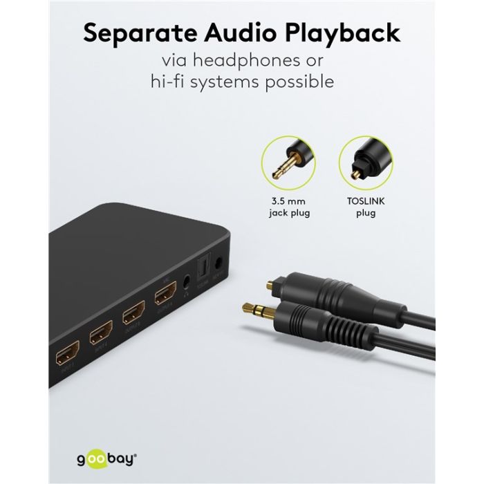 HDMI Matrix 4 x 2 Switch Goobay