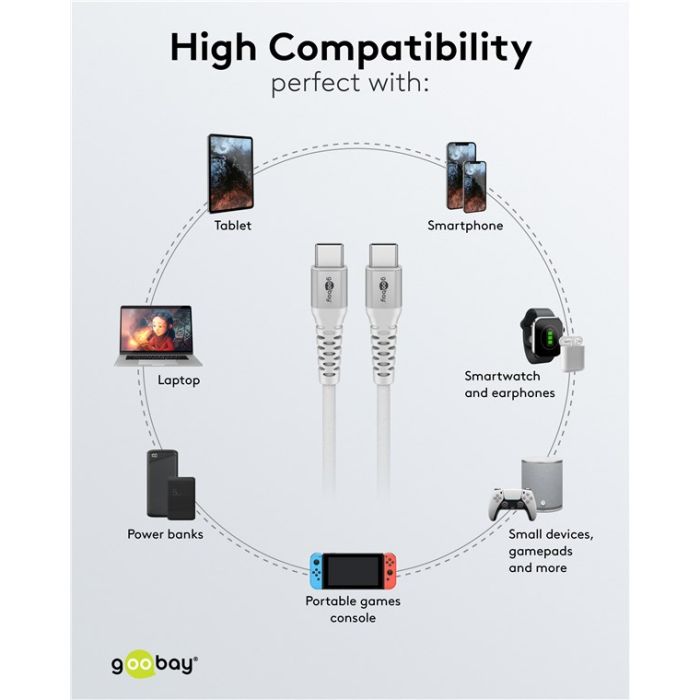 Goobay USB C - USB C kabl 3m supersoft