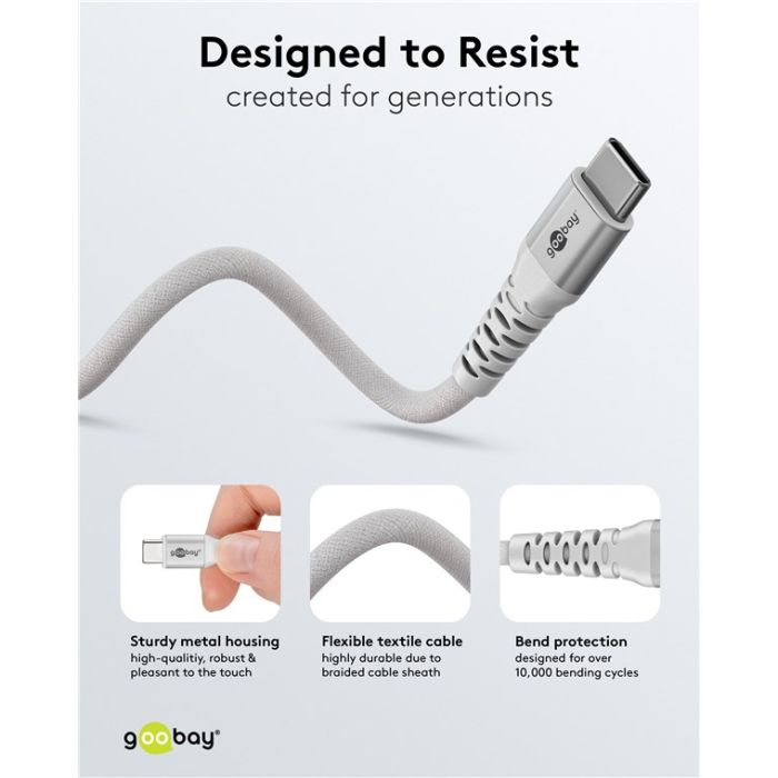 Goobay USB C - USB C kabl 3m supersoft