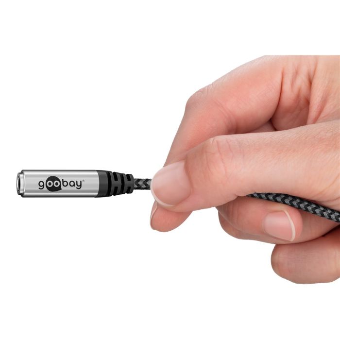 Goobay USB-C m - 3.5mm AUX + USB-C f adapter