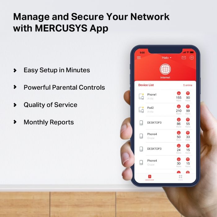 Mercusys Halo H50G AC1900 mesh kućni Wi-Fi sistem (pakovanje od 3)