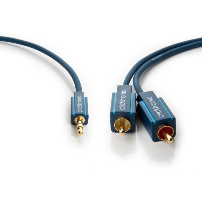 Kabl 3.5mm STm - 2x RCAm Clicktronic, 1m-5m