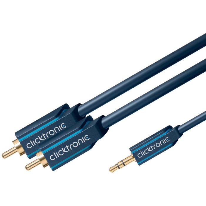 Kabl 3.5mm STm - 2x RCAm Clicktronic, 1m-5m