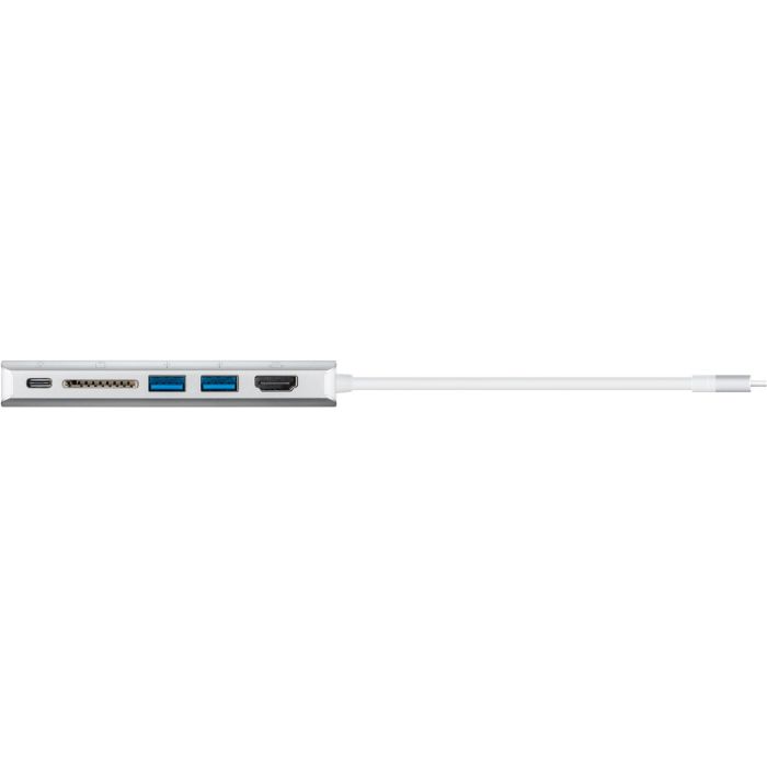 USB-C multiport adapter i čitač kartica USB A, PD, RJ45 i HDMI Goobay