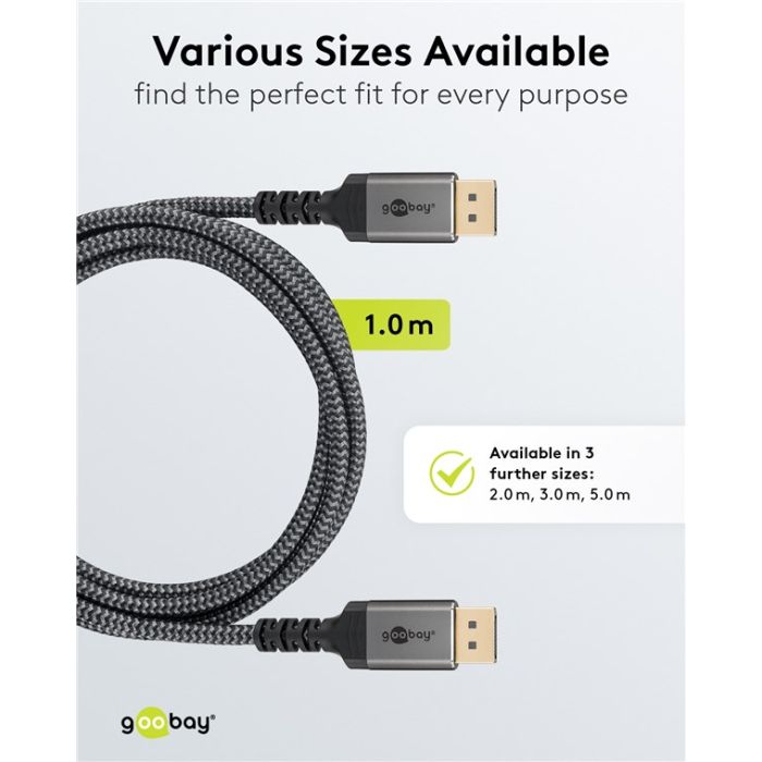 Goobay Plus DisplayPort kabl 2.0/2.1 (više dužina)