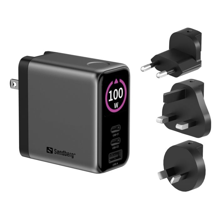 SANDBERG-TRAVEL-CHARGER-PD100W