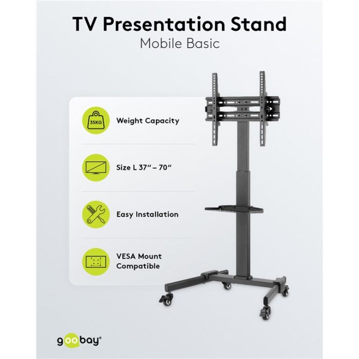 Podni nosač za TV Goobay Basic 37"-70"